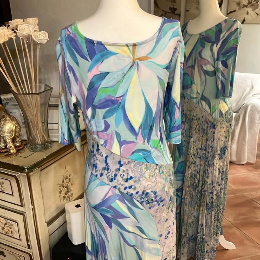 Blue Patterned Dress - Picture 4 of 6